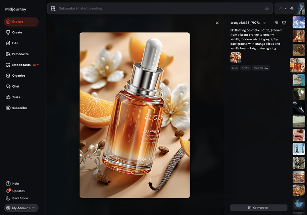 Midjourney prompt reuse pattern