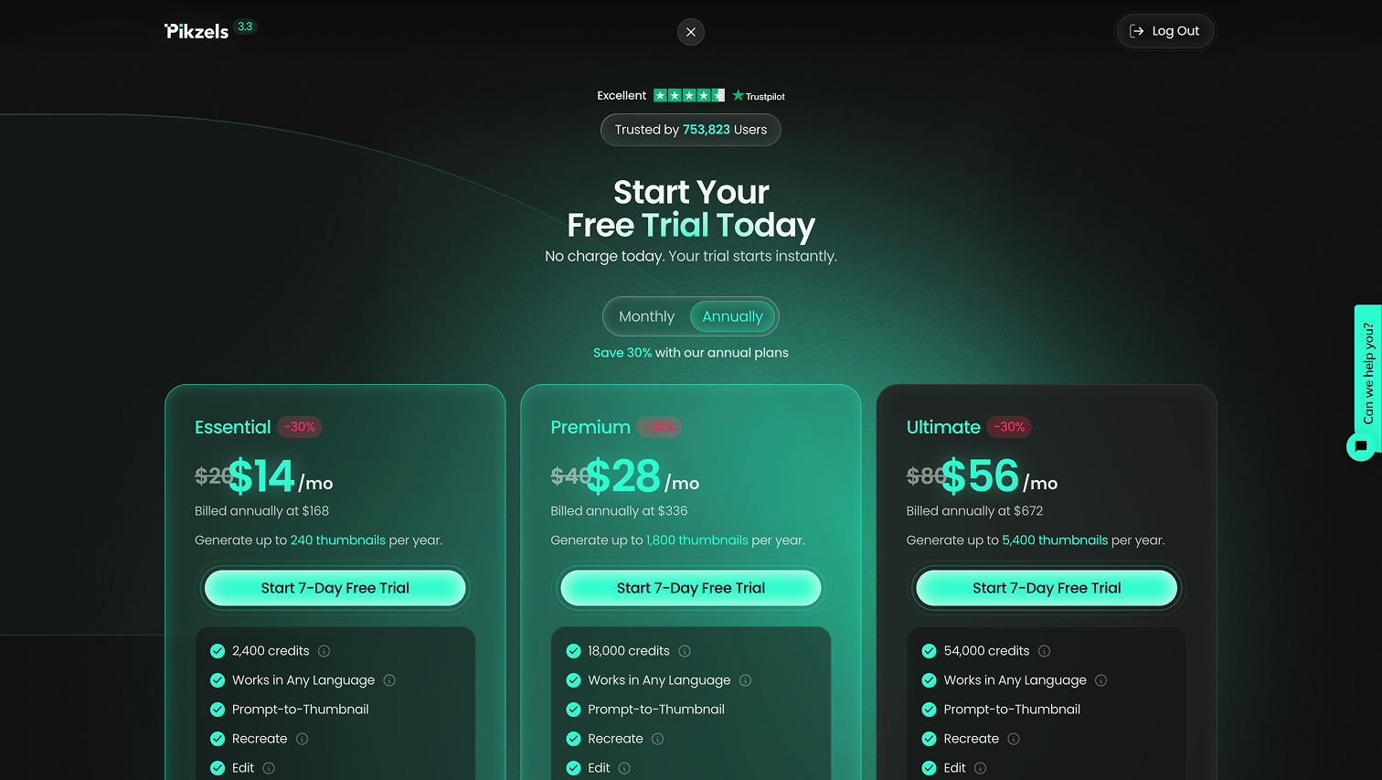 Pixzels pricing comparison reference